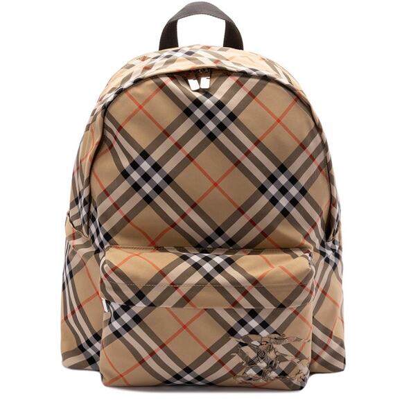 $1550 NEW BURBERRY CHECK LARGE BACKPACK NWT AUTHENTIC! - Picture 1 of 8